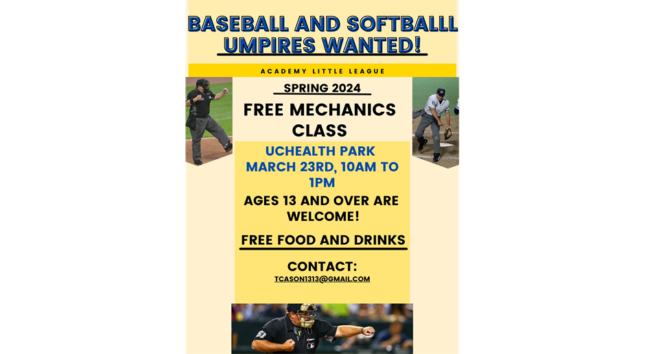 UMPIRE CLINIC MARCH 23