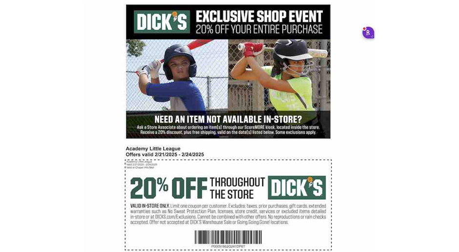 Dicks Coupon
